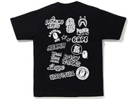 BAPE Bicolor BAPE Graffiti Tee Black