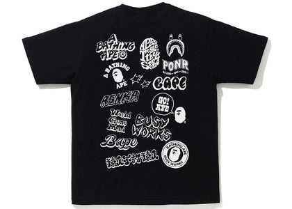 BAPE Bicolor BAPE Graffiti Tee Black - product view 2