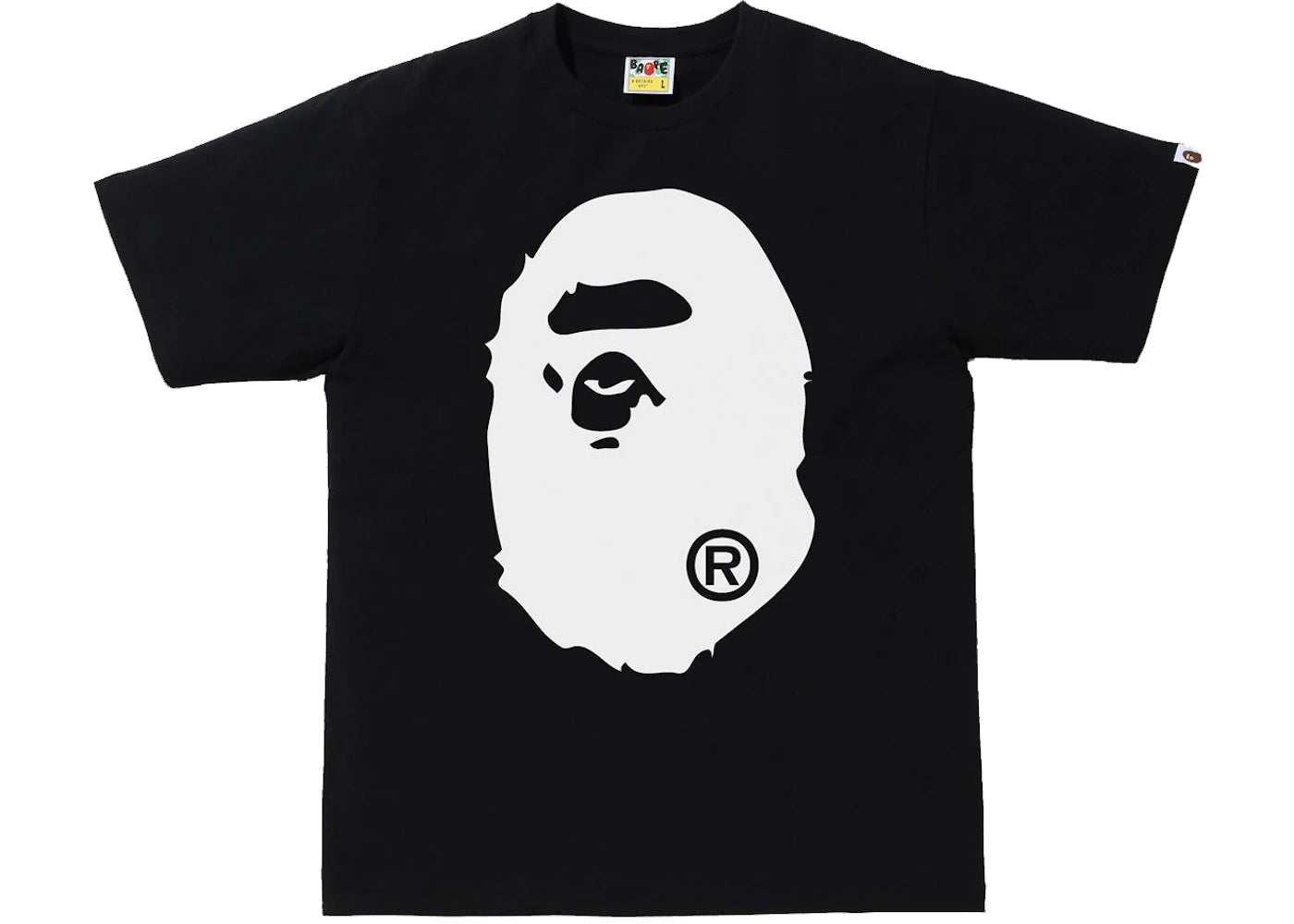 BAPE Bicolor Big Ape Head Tee (FW21/SS22/FW22) Black - vue secondaire A