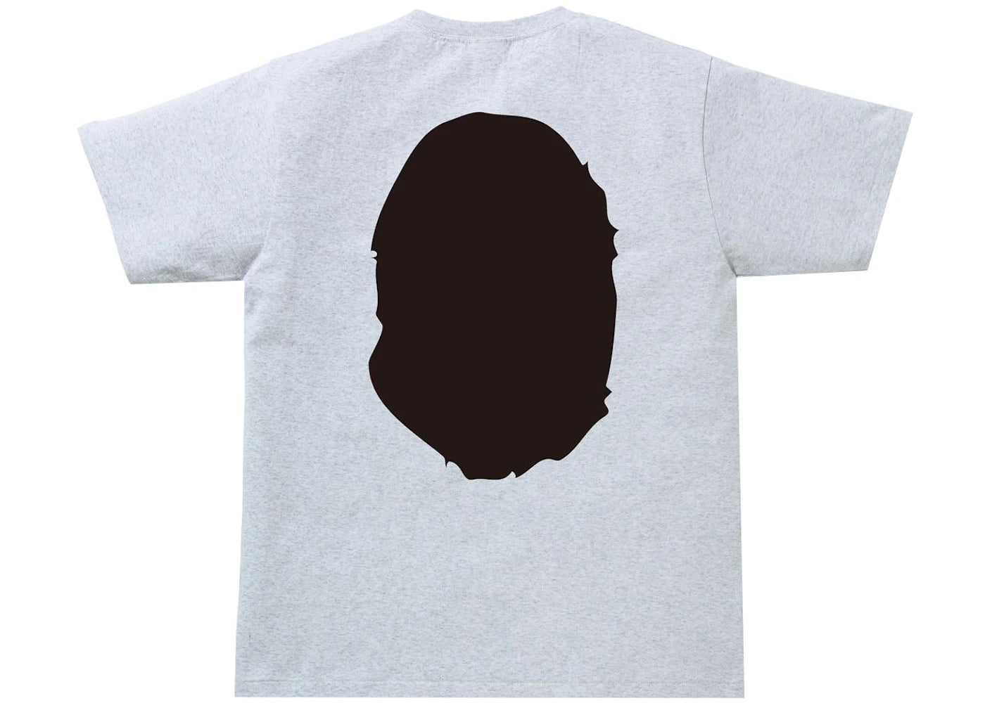 BAPE Bicolor Big Ape Head Tee (FW21/SS22) Gray - vue secondaire A