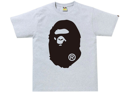 BAPE Bicolor Big Ape Head Tee (FW21/SS22) Gray - authentic BAPE product