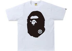BAPE Bicolor Big Ape Head Tee (FW21/SS22/FW22) White - authentic BAPE product