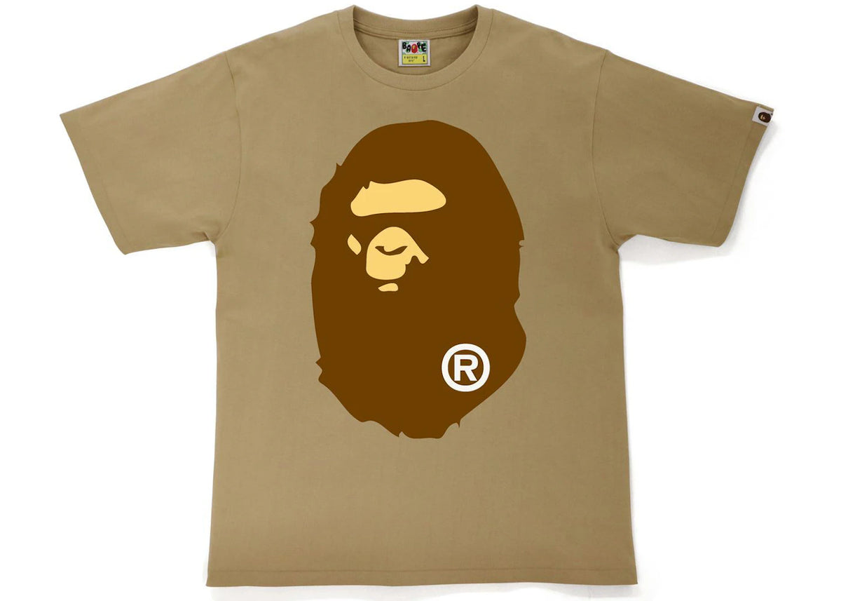 BAPE Big Ape Head Tee (FW21) Beige - vue secondaire A