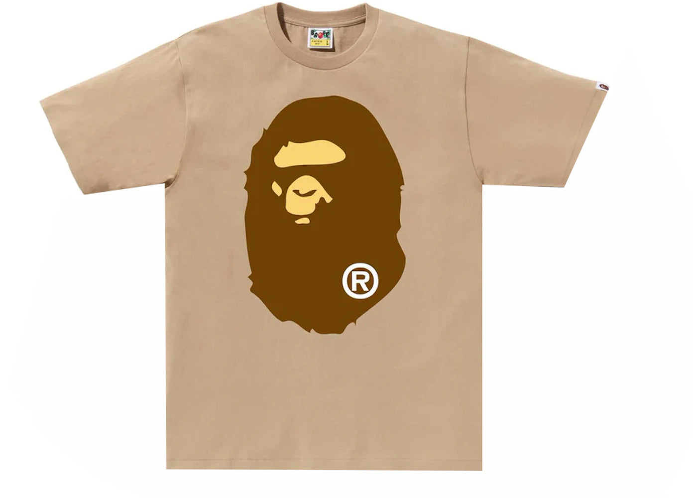 BAPE Big Ape Head Tee Beige - vue 360