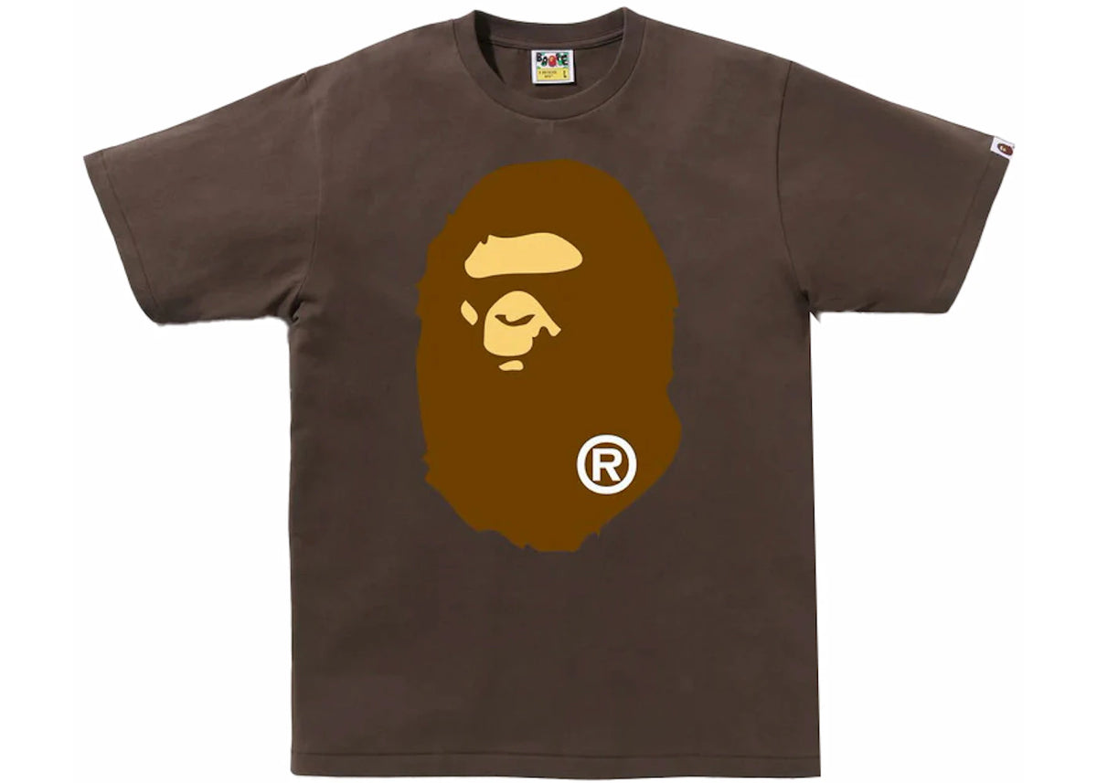 BAPE Big Ape Head Tee Brown - vue 360