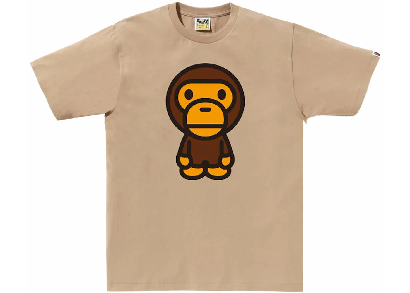 BAPE Big Baby Milo Tee Beige - vue 360