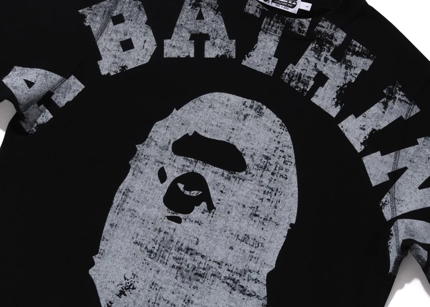 BAPE Big College Crewneck Black - vue secondaire B