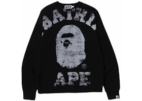 BAPE Big College Crewneck Black