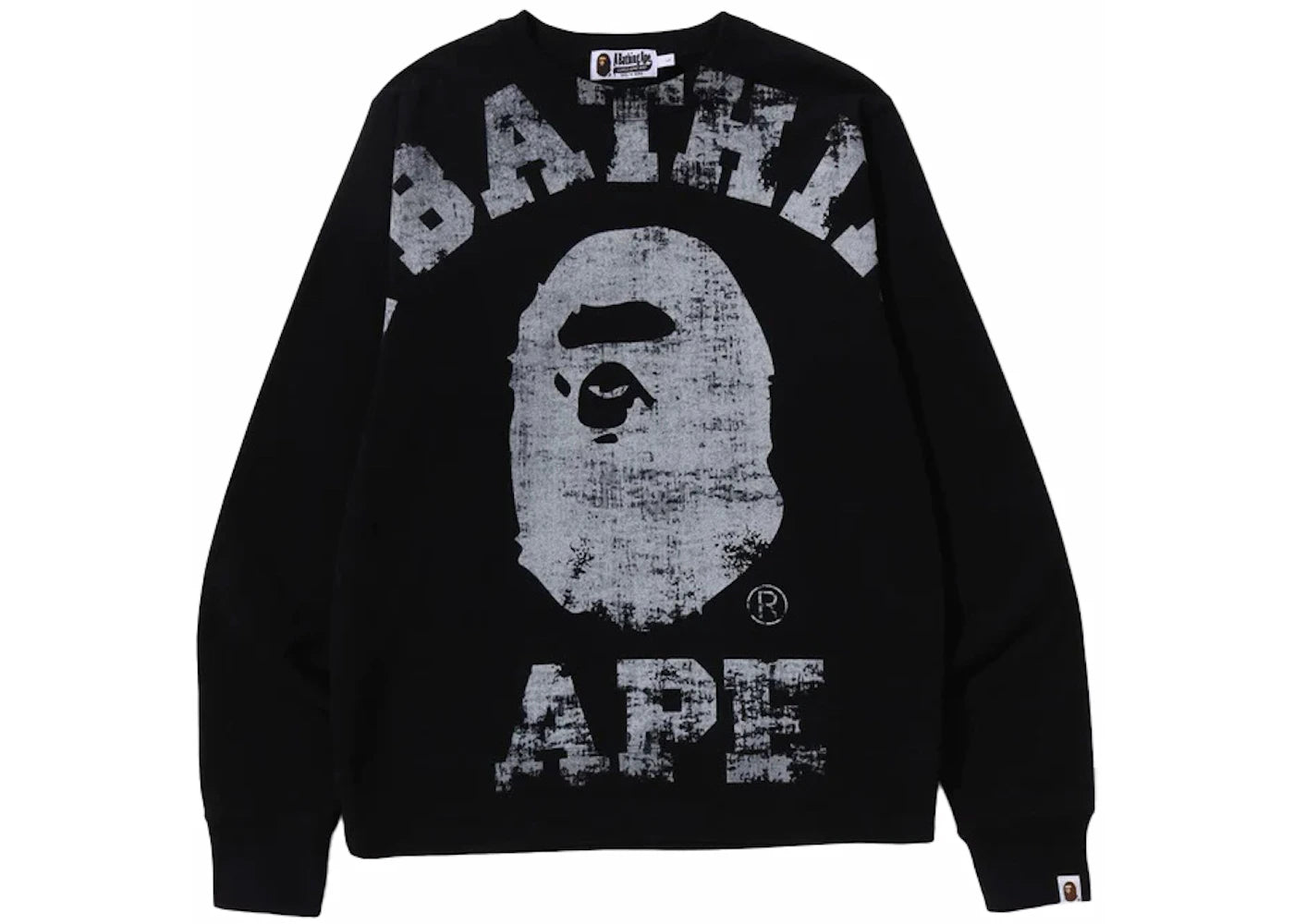 BAPE Big College Crewneck Black - vue secondaire A