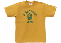 BAPE Bitmap College Tee Yellow