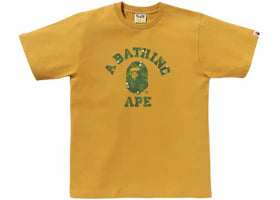 BAPE Bitmap College Tee Yellow