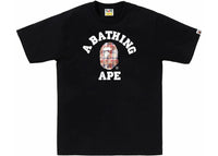 BAPE Bleach Check College Tee Black