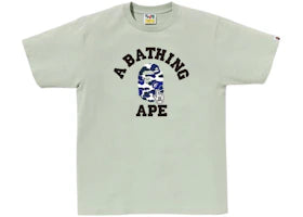 BAPE Camo Go Ape Pointer College Tee Green