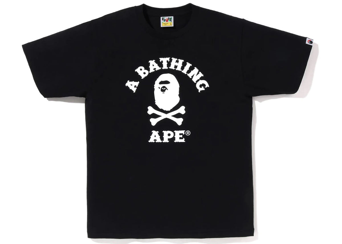 BAPE Captain Ape Crossbone Tee Black - vue secondaire A