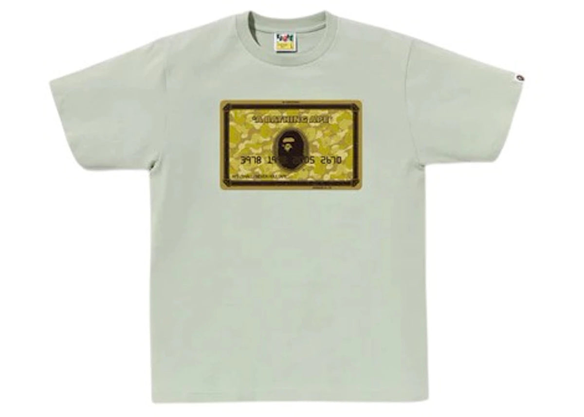 BAPE Card Tee Green/Gold - vue secondaire A
