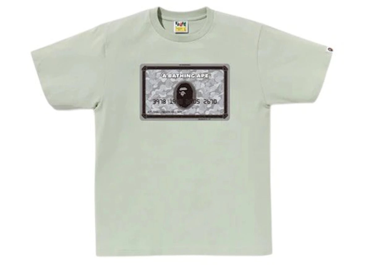 BAPE Card Tee Green/Silver - vue secondaire A