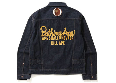 BAPE Champion Denim Jacket Indigo