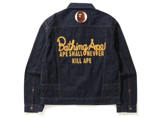 BAPE Champion Denim Jacket Indigo