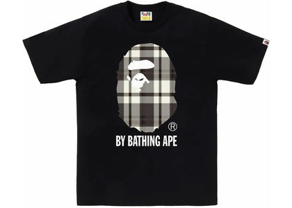 BAPE Check By Bathing Ape Tee Black - authentic BAPE product