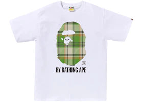 BAPE Check By Bathing Ape Tee (FW25) White/Green