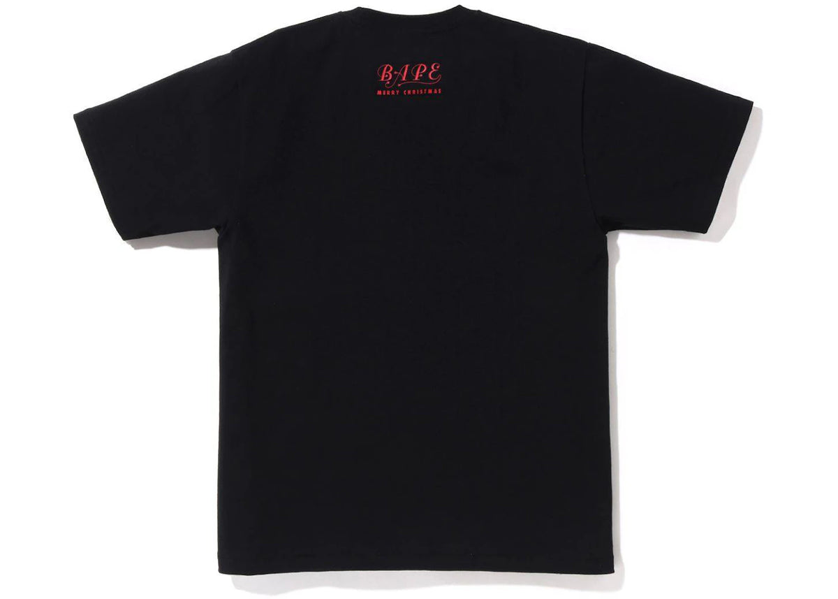 BAPE Christmas Busy Works Tee (FW22) Black - vue secondaire B