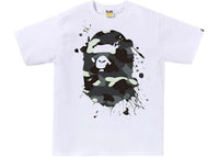 BAPE City Camo Painting Ape Head Tee White