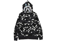 BAPE City Camo Shark Full Zip Hoodie (SS24) Black