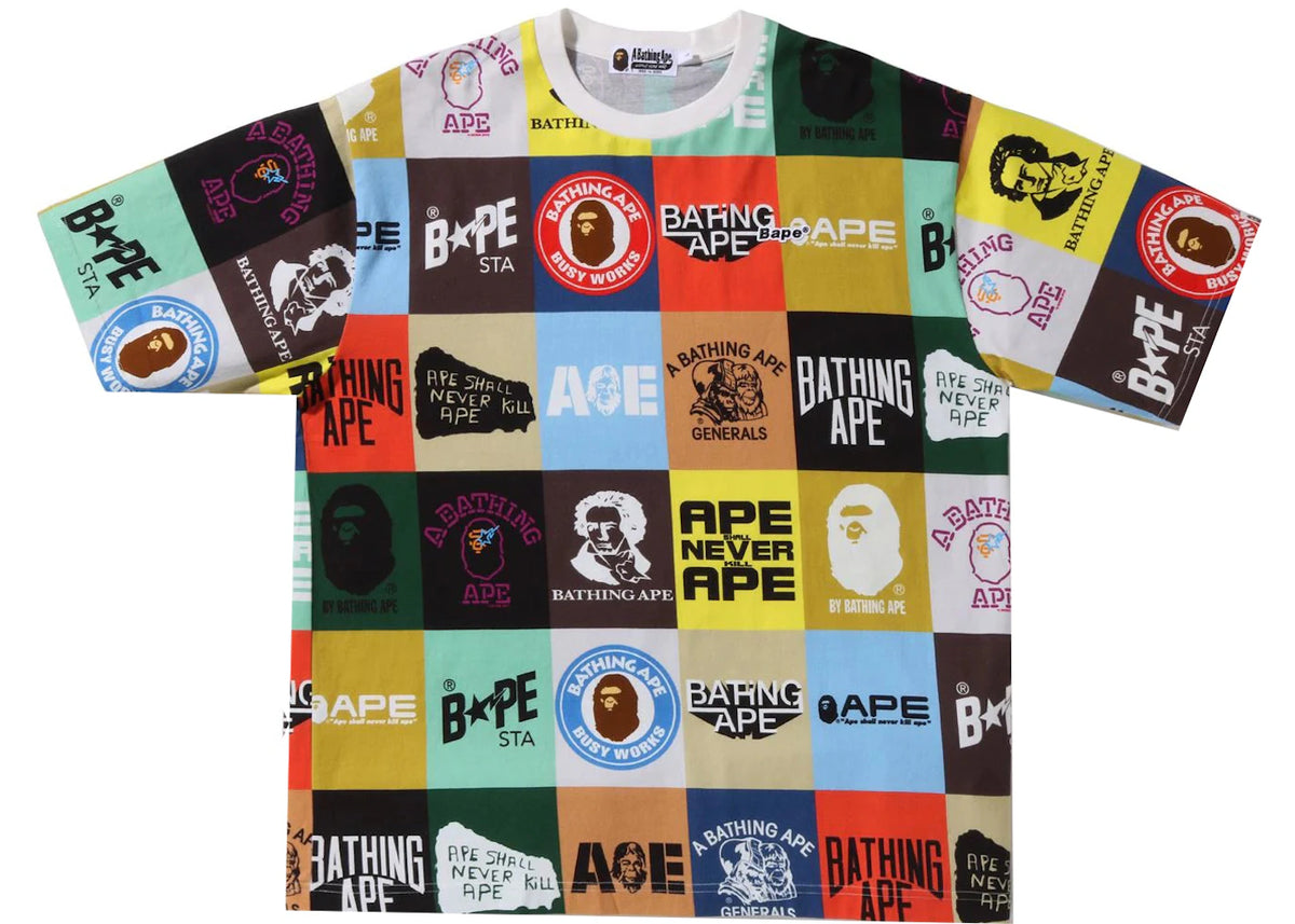 BAPE Classic Logo Relaxed Fit Tee Multi - vue secondaire A