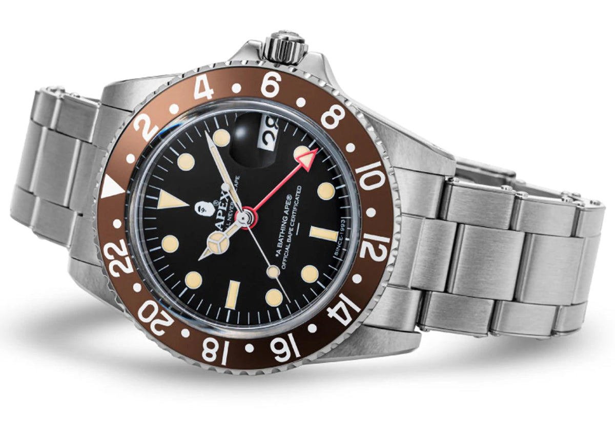 BAPE Classic Type 2 Bapex Watch Brown - vue secondaire B