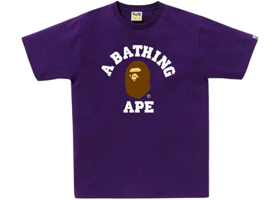 BAPE College 1J30-110-001 Tee (FW25) Purple