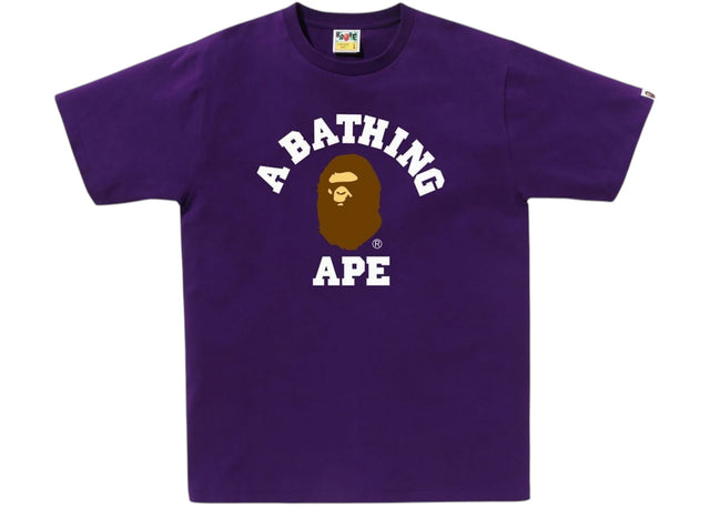 BAPE College 1J30-110-001 Tee (FW25) Purple