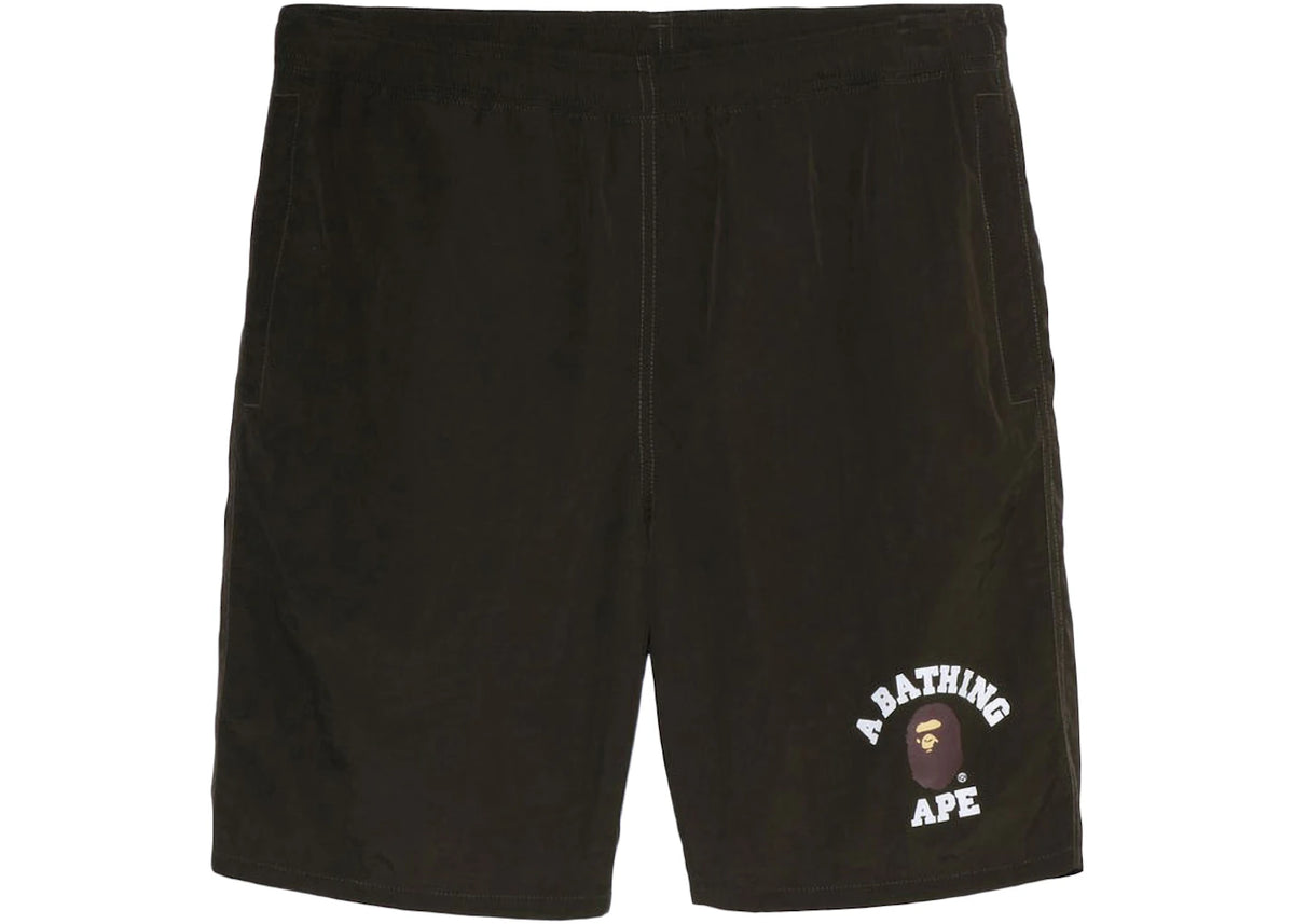 BAPE College Beach Online Exclusive Shorts Olive Drab - vue secondaire A