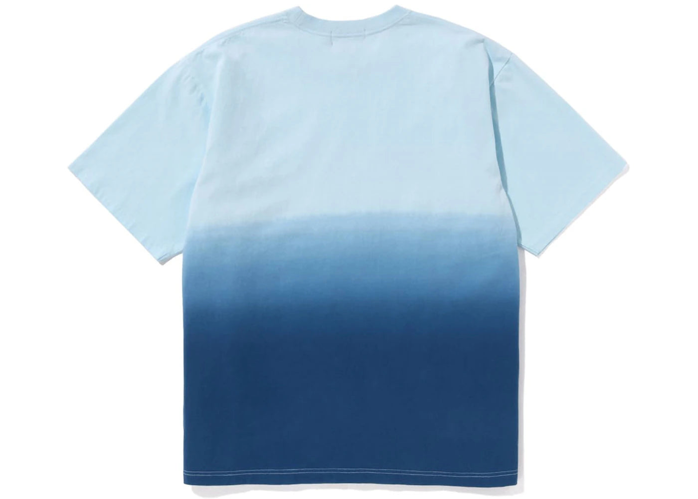 BAPE College Gradation Relaxed Fit Tee Blue - vue secondaire B