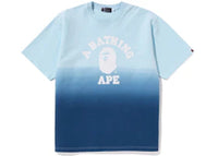 BAPE College Gradation Relaxed Fit Tee Blue