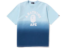 BAPE College Gradation Relaxed Fit Tee Blue