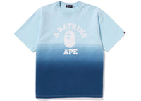 BAPE College Gradation Relaxed Fit Tee Blue