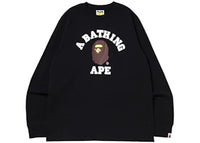 BAPE College L/S Tee (SS22) Black