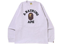 BAPE College L/S T-Shirt (SS22) Grau