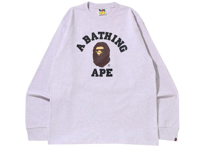 BAPE College L/S Tee (SS22) Grey