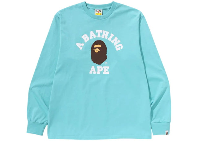BAPE College L/S Tee (SS25) Blue