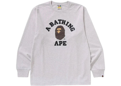BAPE College L/S Tee (SS25) Grey