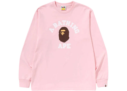 BAPE College L/S Tee (SS25) Pink - product view 2