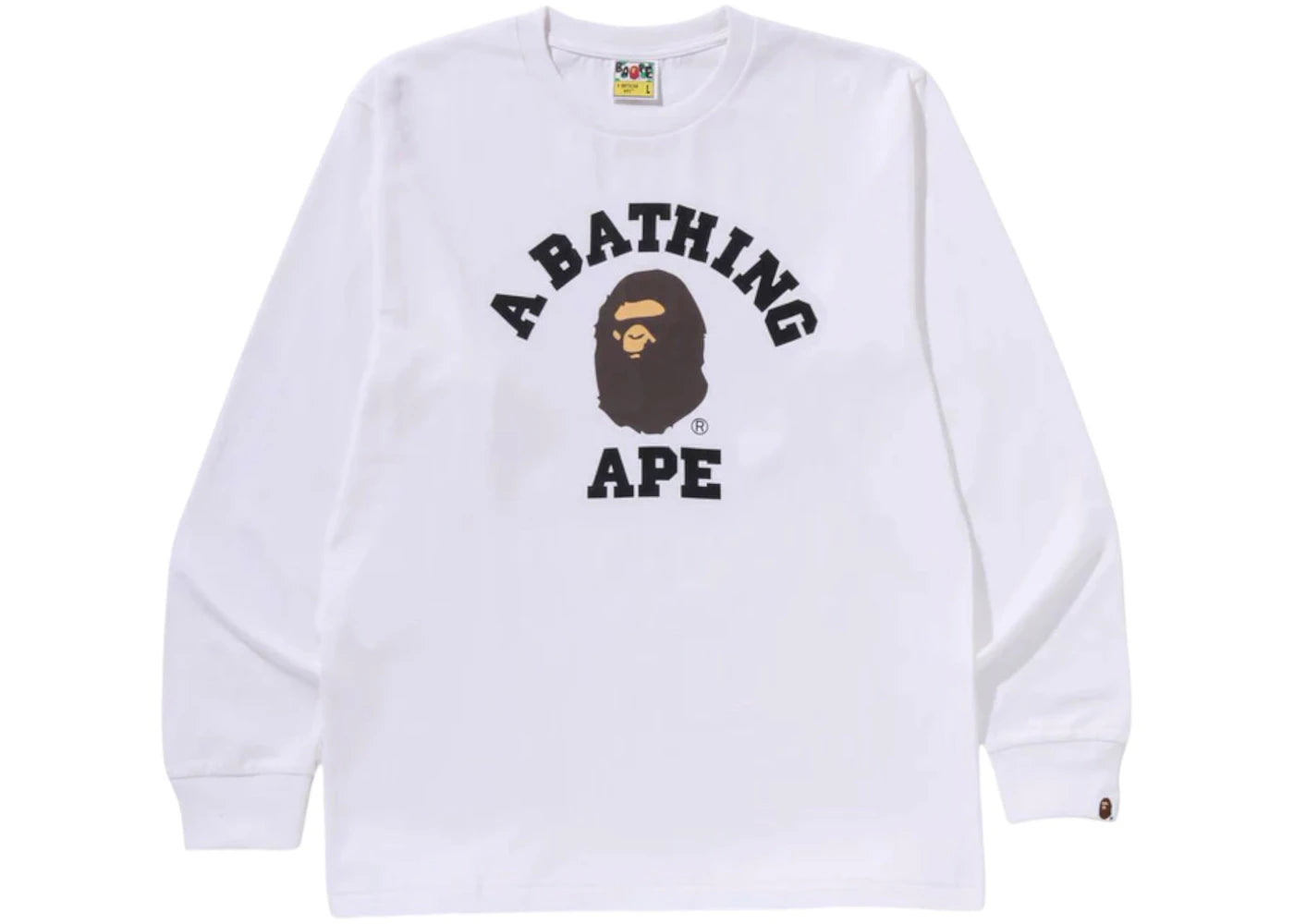 BAPE College L/S Tee (SS25) White