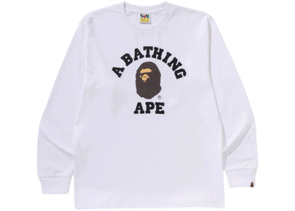 BAPE College L/S Tee (FS25) White