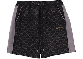 BAPE College Monogram Relaxed Fit Sweat Shorts Black