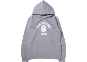 BAPE College Pullover Hoodie (FW21) Gray - vue 360