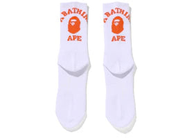 BAPE College Socks (FW21) Orange