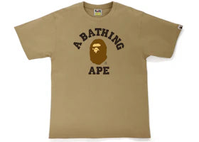 BAPE College Tee (FW21) Beige