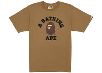 BAPE College Tee Tee Beige
