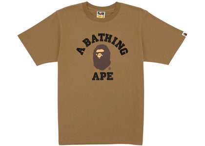 BAPE College Tee Tee Beige - authentic BAPE product